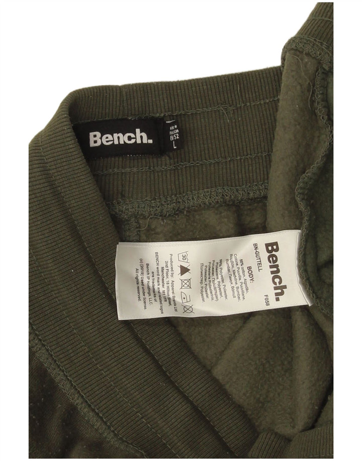 Bench Hombre Pantalones De Chándal Con Estampado Joggers Large Verde Color Block