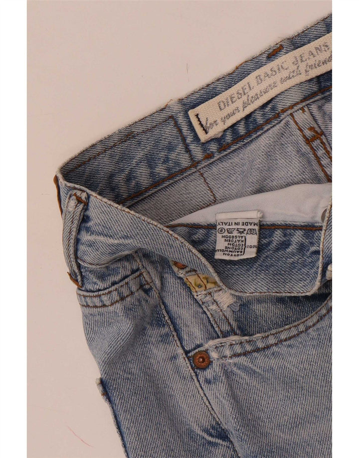 Diesel Vaqueros Rectos Desgastados Para Hombre W32 L32 Algodón Azul