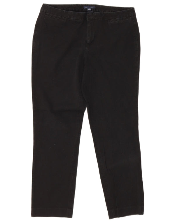 Tommy Hilfiger Pantalones chinos rectos para mujer US 10 Large W30 L29 Negro