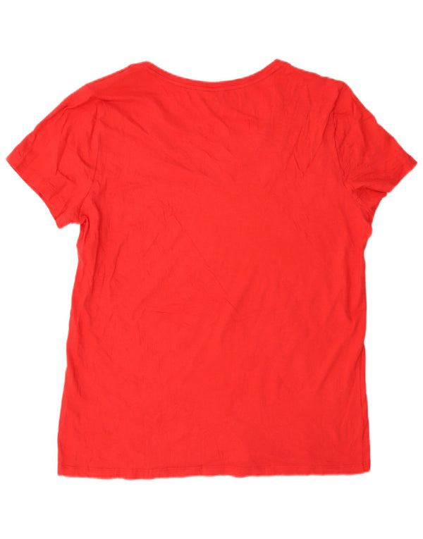 Nautica Camiseta gráfica para mujer Top UK 18 XL Algodón rojo