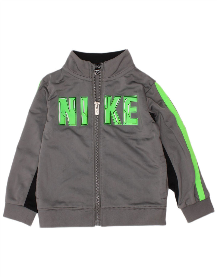 NIKE - Chaqueta de chándal gráfica para bebés (18-24 meses), color gris