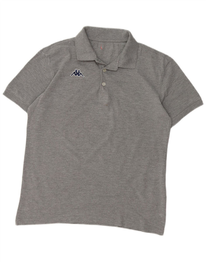 KAPPA Polo Hombre Algodón Gris Medio