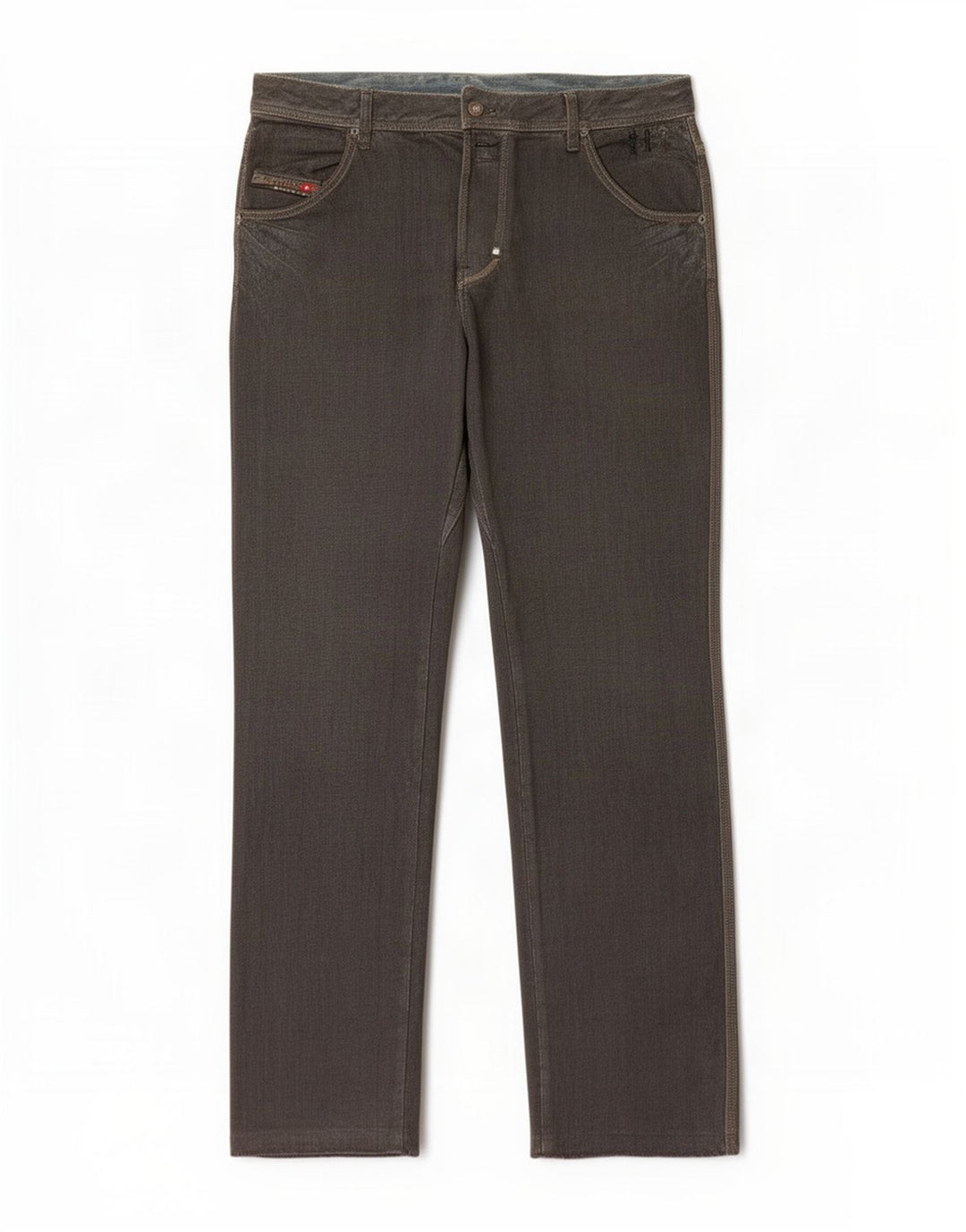 Diesel Vaqueros Rectos Para Hombre W31 L36 Algodón Caqui
