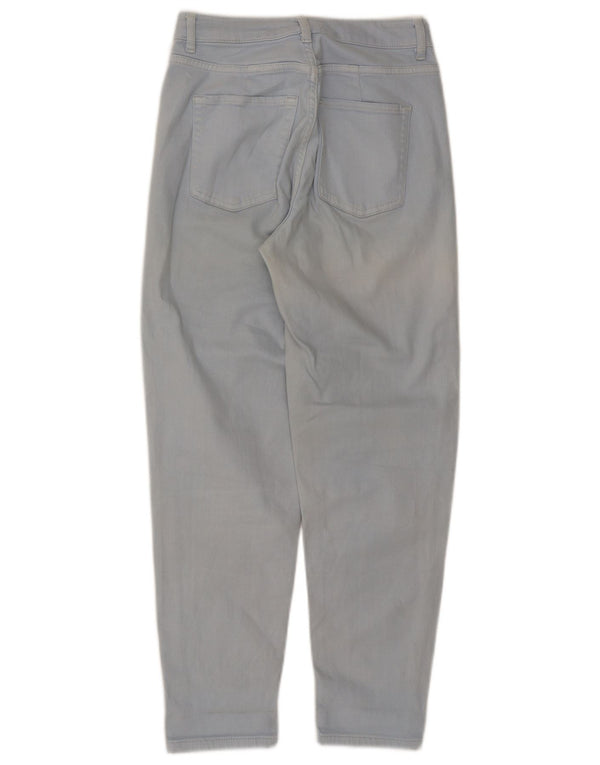 Marks & Spencer Vaqueros cónicos de cintura alta para mujer UK 8 Small W27 L27 Azul