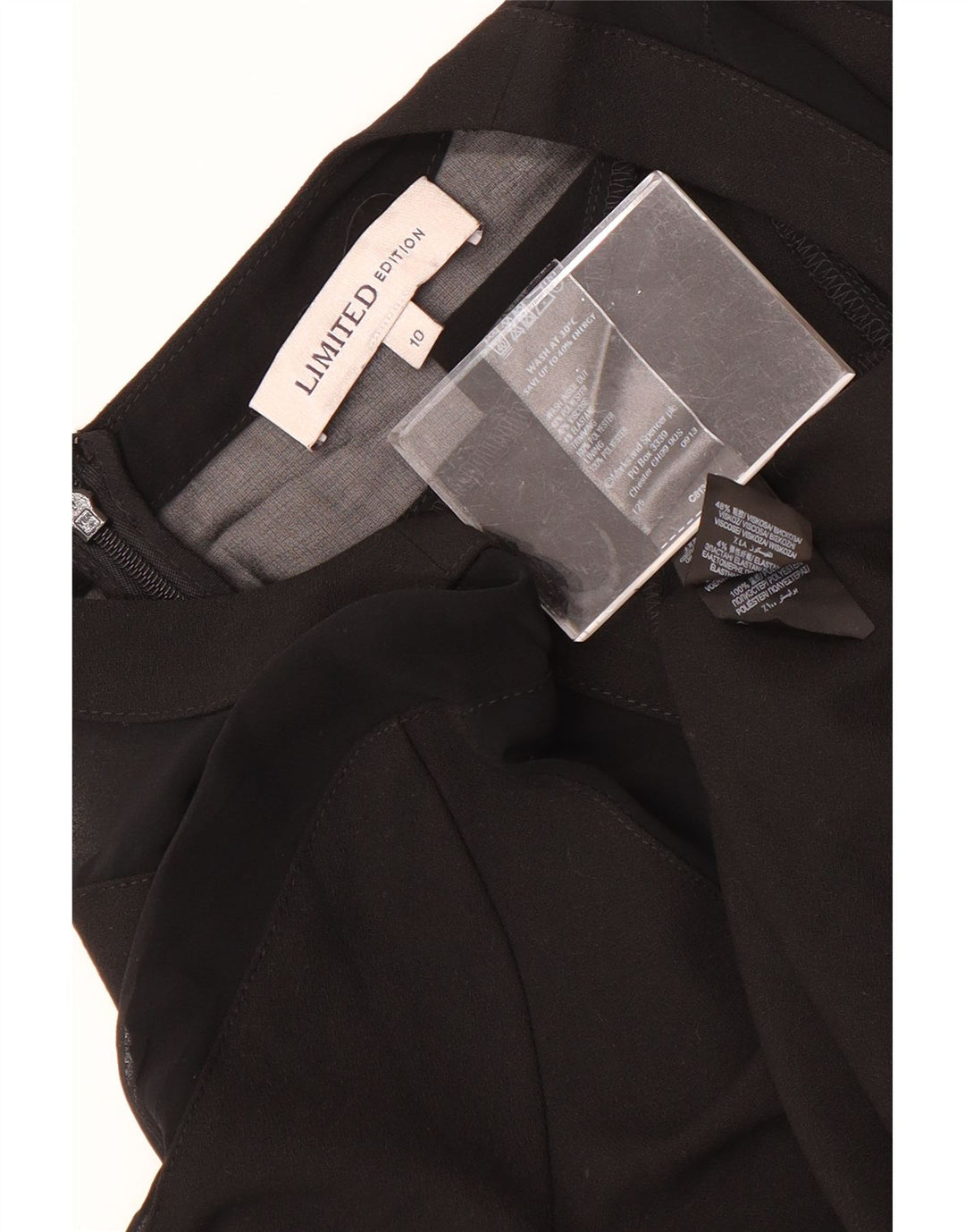 Marks & Spencer Vestido recto de manga 3/4 para mujer UK 40 Pequeño Poliéster negro