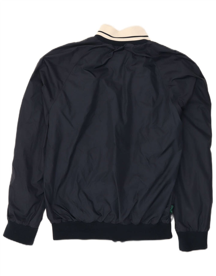 Sergio Tacchini Hombre Gráfico Chándal Top Chaqueta Small Azul Marino Poliamida