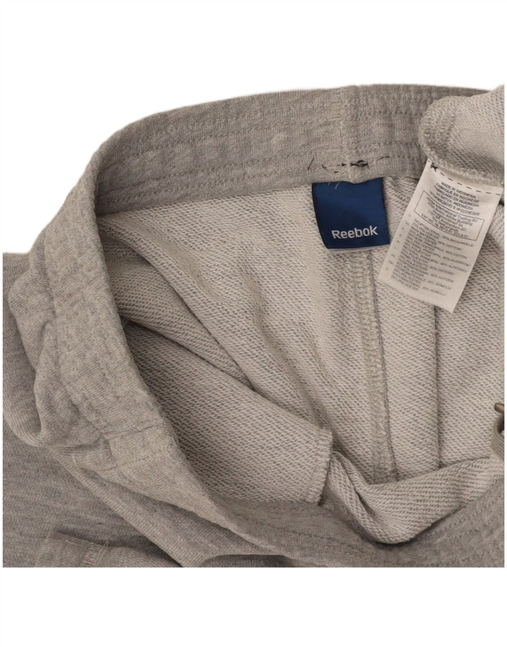 REEBOK Pantalones cortos deportivos para hombre 2XL Algodón gris