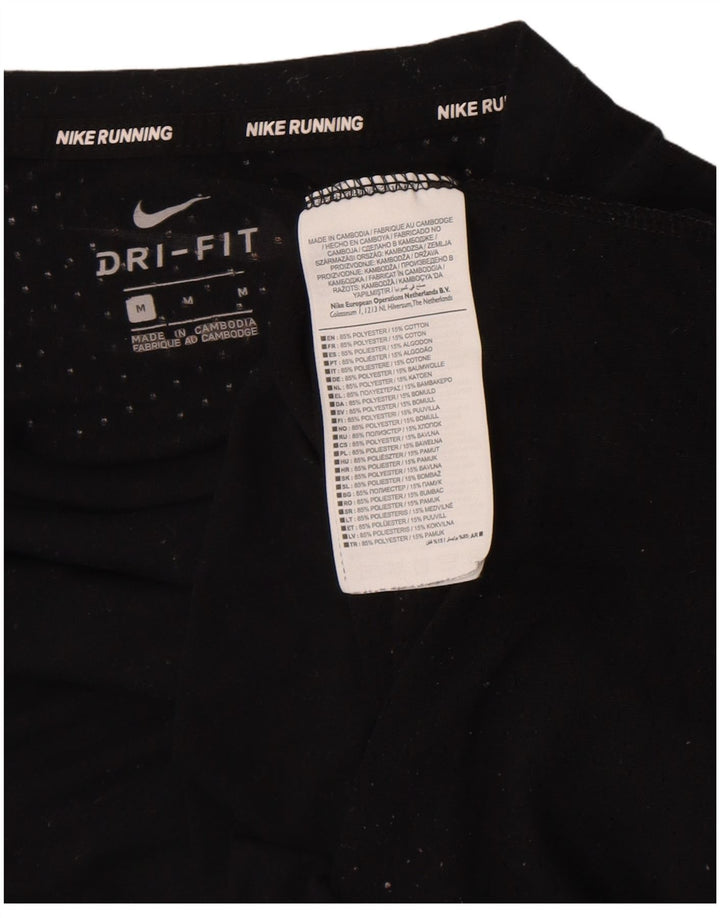 Camiseta Nike Dri Fit para hombre Top Medium Black Poliéster