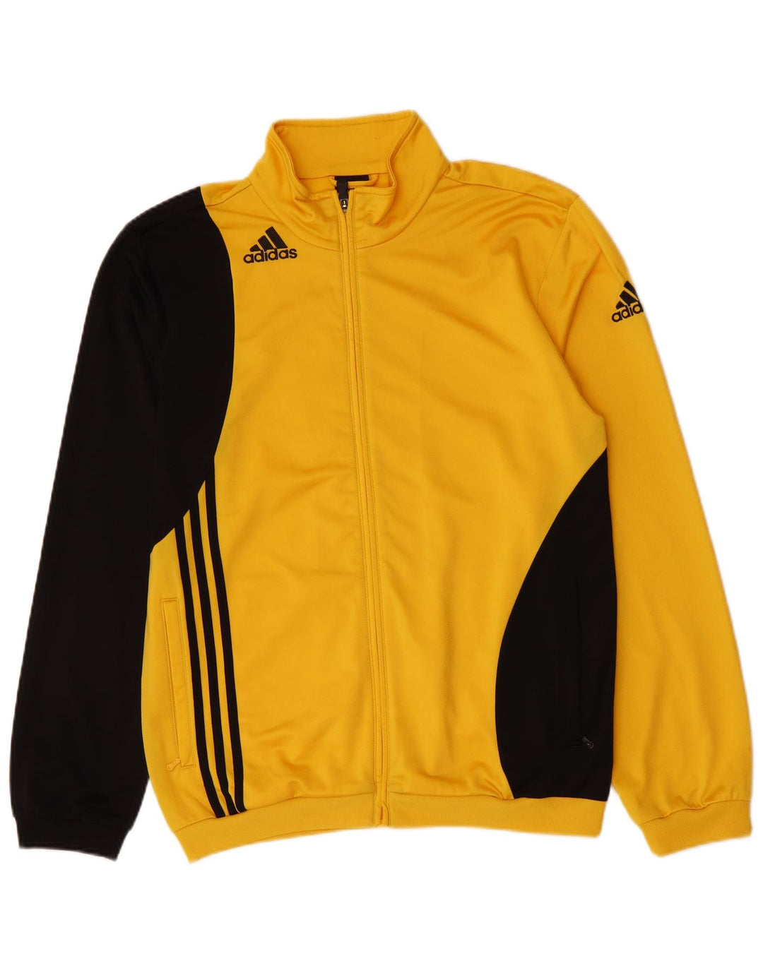 Adidas - Chaqueta de chándal para hombre, talla 42/44, color amarillo grande