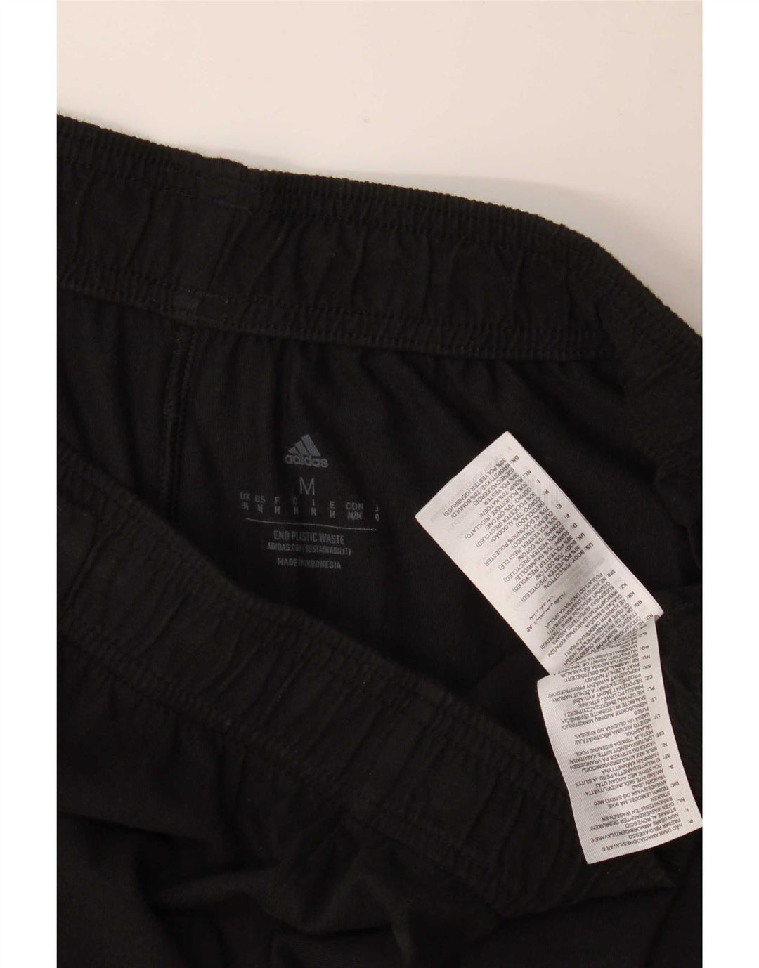 Adidas Pantalones cortos deportivos gráficos para hombre Algodón negro mediano