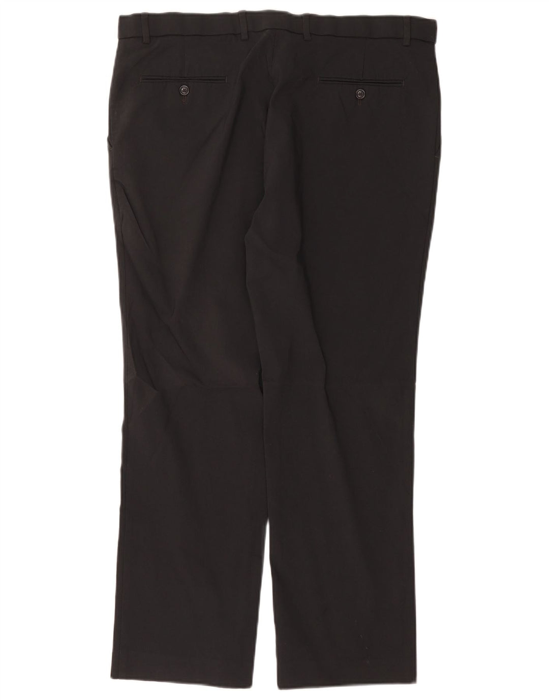 Tommy Hilfiger Pantalones casuales rectos para hombre W38 L30 Rayón negro