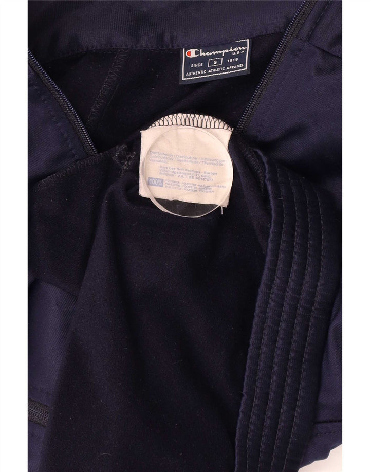 Champion Mens Graphic Chándal Top Chaqueta Pequeña Azul Marino Poliéster