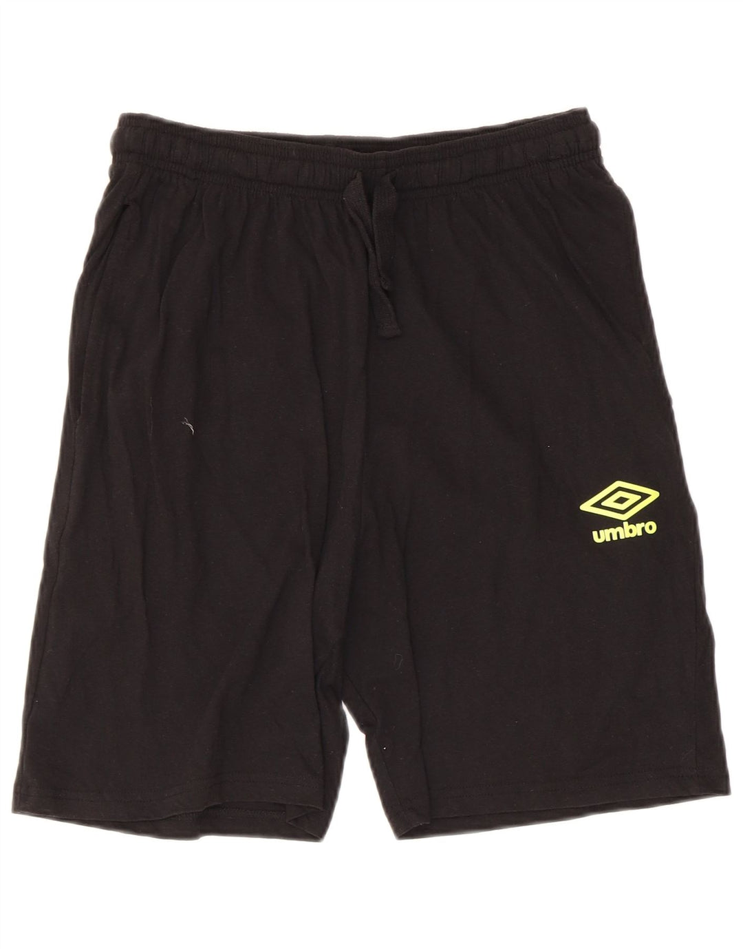 Umbro Shorts deportivos regulares con gráfico para hombre Algodón negro mediano