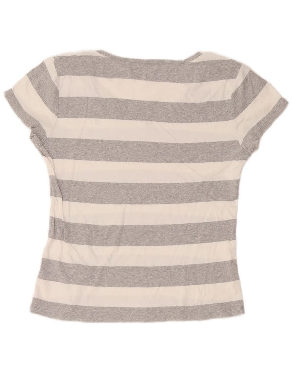 Tommy Hilfiger Camiseta para Mujer Top UK 40 XL Gris Rayas