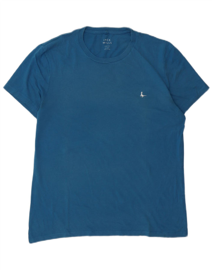 Camiseta Jack Wills Hombre Top Azul Medio Algodón