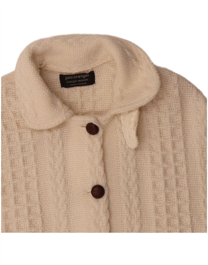 JOHN BRANIGAN Jersey Poncho para Mujer Talla única Blanco Roto