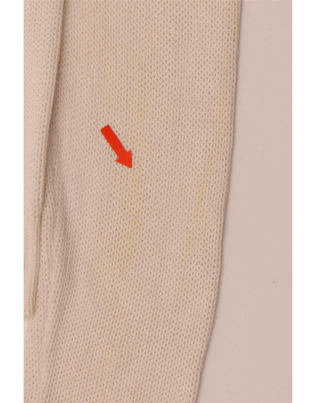 ARMANI JEANS Jersey con cuello en V para mujer UK 46 Grande Algodón blanco