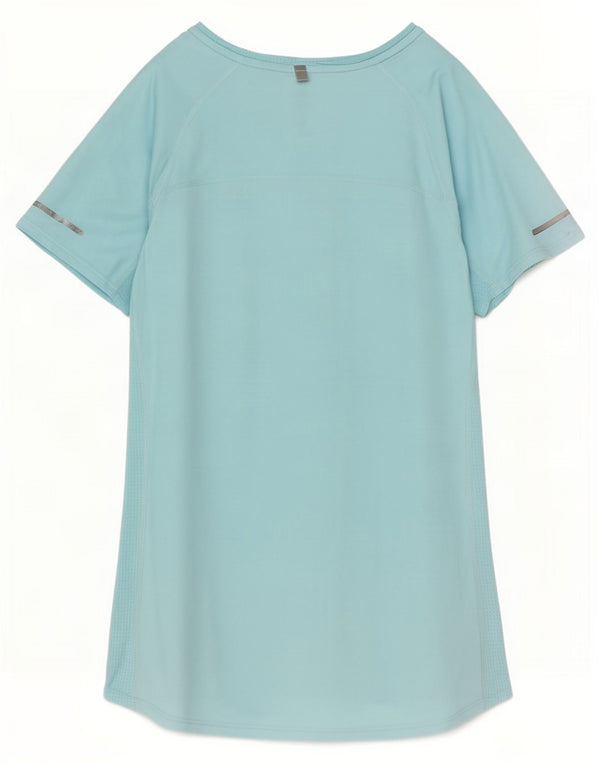 Nike Mujer Dri Fit Camiseta Top UK 10 Small Azul Poliéster