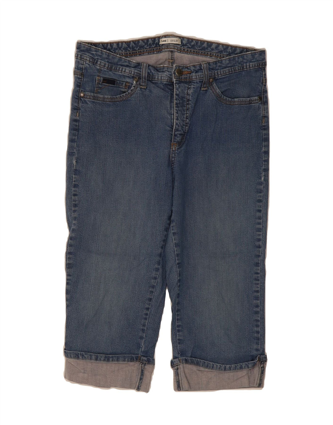 LEE Womens Capri Jeans W32 L17 Blue Vintage Lee and Second-Hand Lee from Messina Hembry 