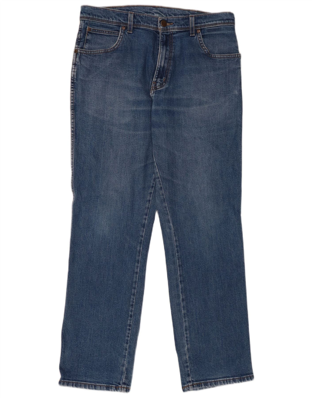 Wrangler Vaqueros rectos para hombre W34 L32 Algodón azul