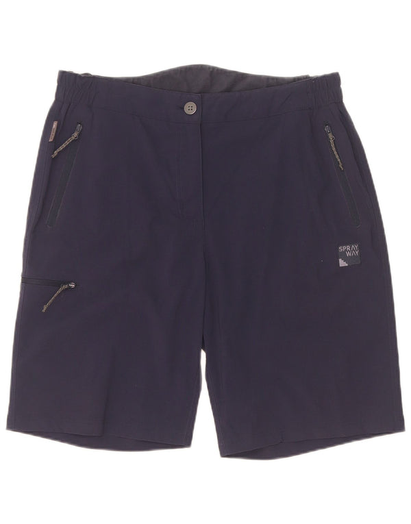Shorts cargo para mujer Sprayway UK 12 Medium W32 Poliamida azul marino