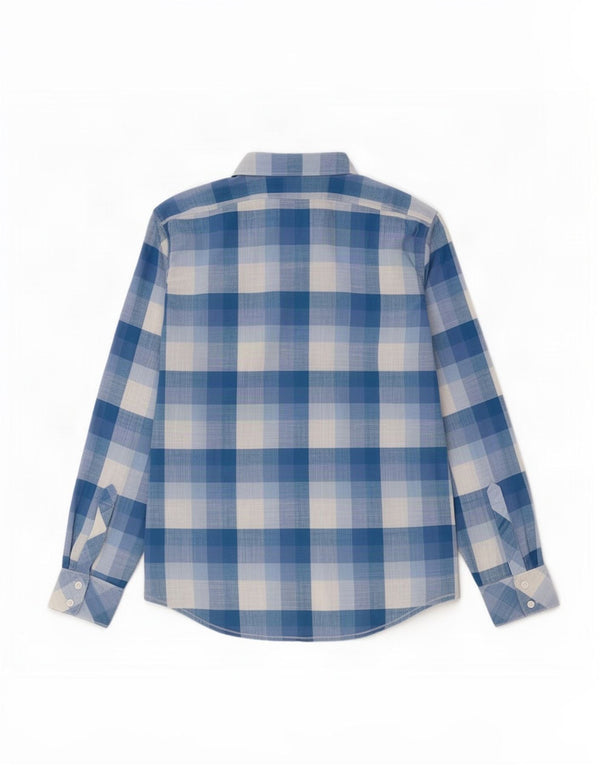 Camisa Columbia para mujer UK 18 XL Algodón a cuadros azules