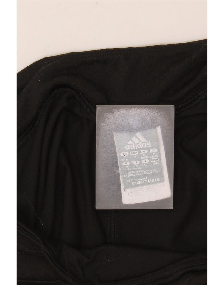 Adidas Mujer Climalite Chándal Pantalones UK 12/14 Mediano Negro Poliéster