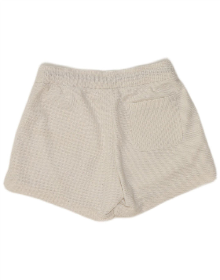 Champion Pantalones cortos deportivos para mujer UK 44 Poliéster blanco mediano