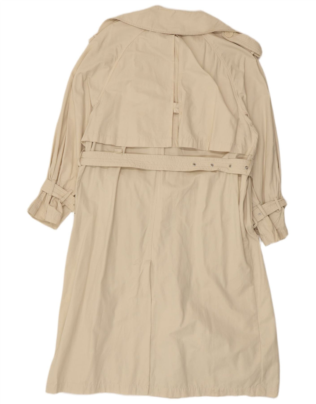 ZARA Mujer Gabardina Extragrande UK 44 Poliéster Beige Medio