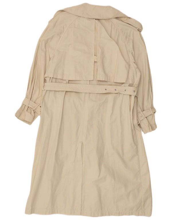 ZARA Mujer Gabardina Extragrande UK 44 Poliéster Beige Medio