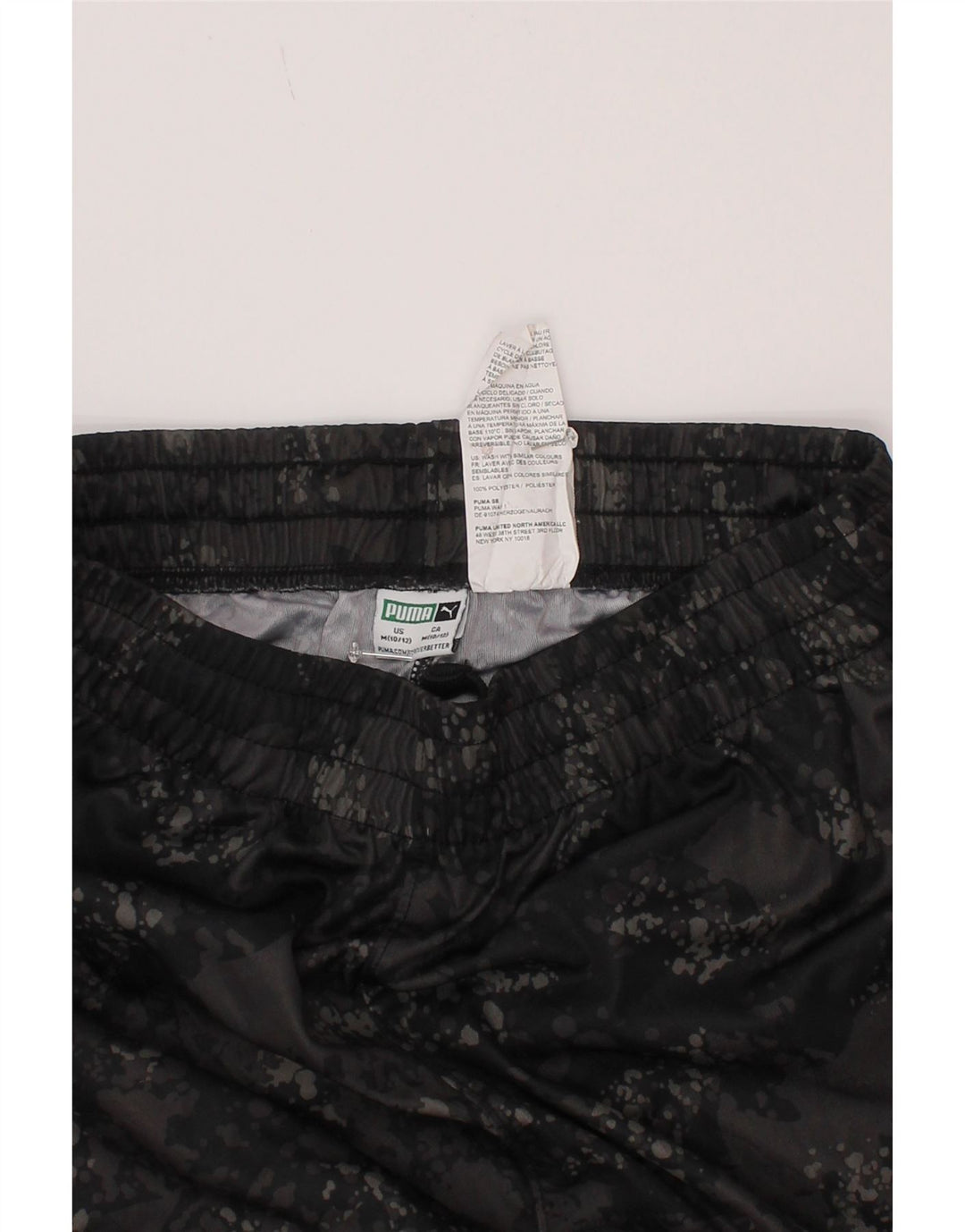 Puma Pantalones cortos deportivos para niño 10-11 años Gris medio Camuflaje Poliéster