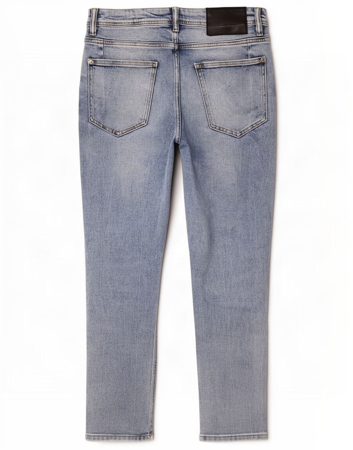 Zara Jeans recortados desgastados para hombre EU 40 Medium W31 L25 Azul