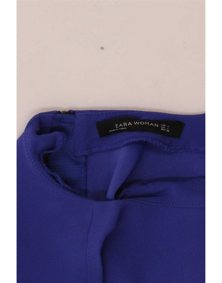 Zara Blusa extragrande de manga 3/4 para mujer UK 46 Azul grande