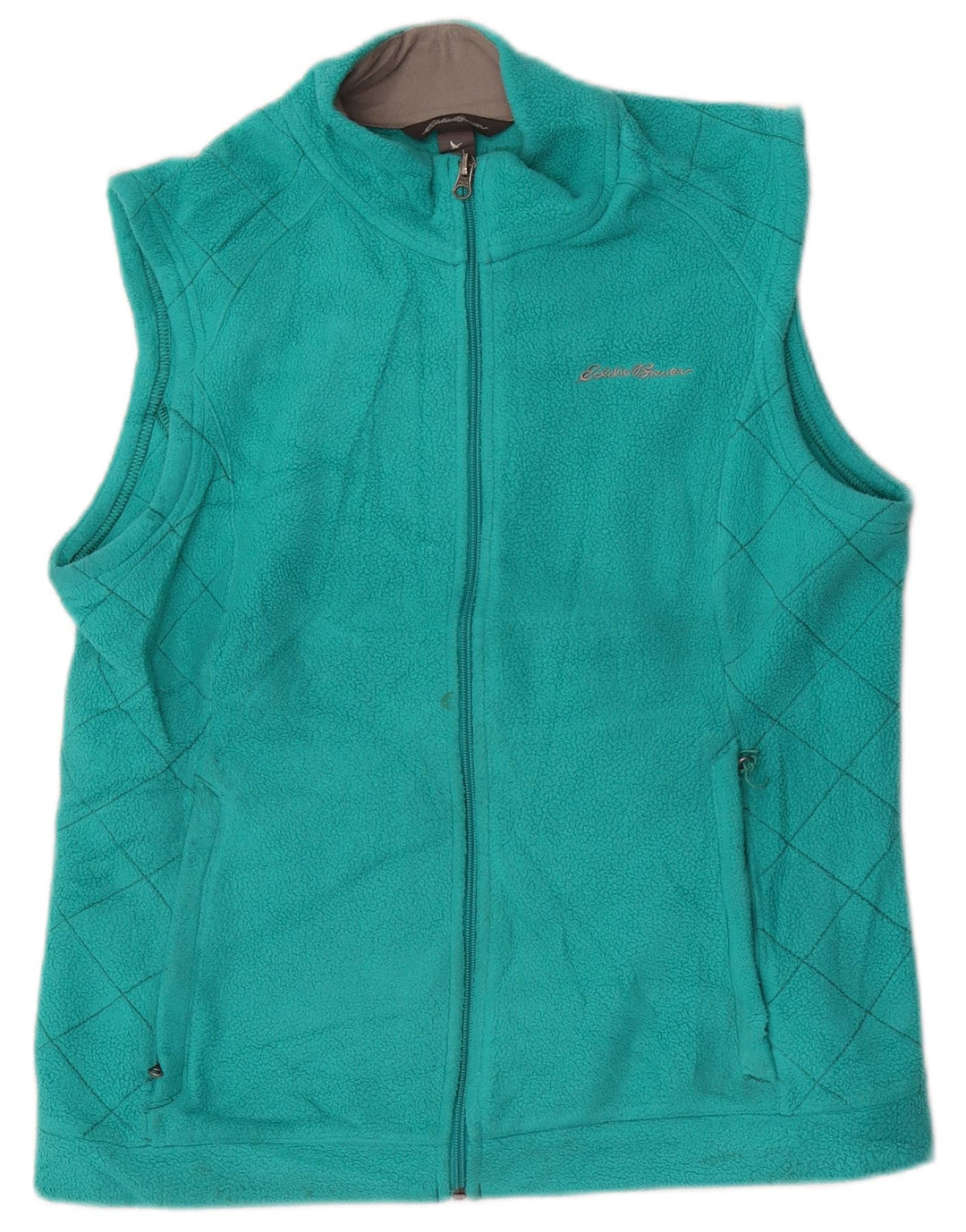 Eddie Bauer Chaleco polar para mujer UK 46 Grande Poliéster turquesa