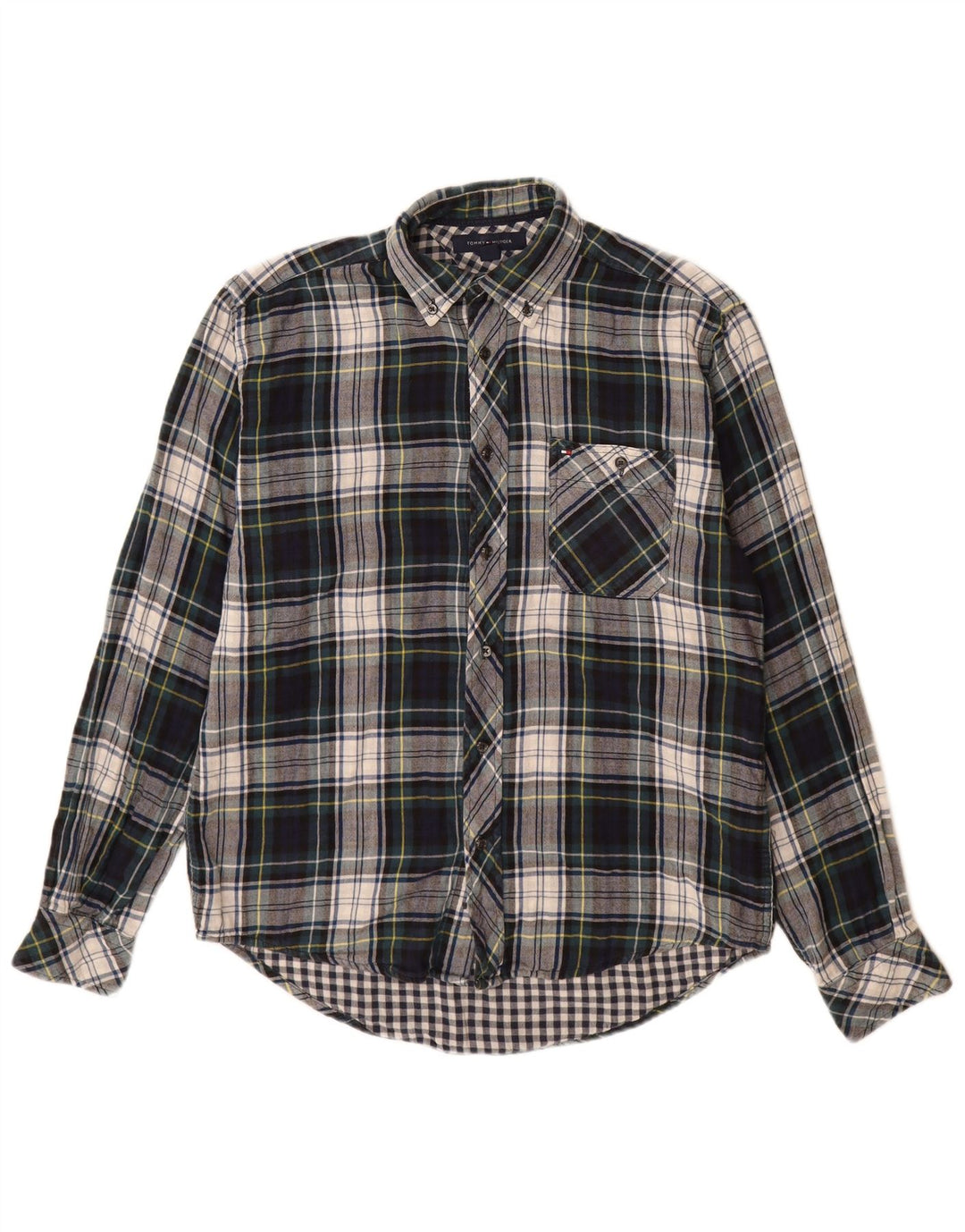 Tommy Hilfiger Camisa De Franela Small De Algodón A Cuadros Multicolor Hombre