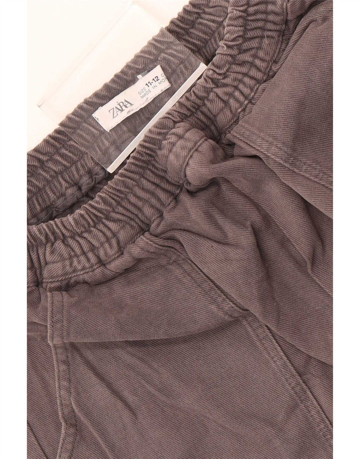 Zara Pantalón Chándal Cargo para Niños 11-12 Años Gris