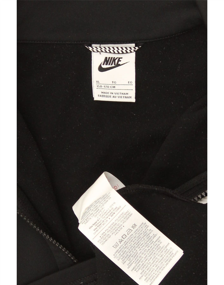 Nike Boys Graphic Chándal Top Chaqueta 13-14 años XL Negro Poliéster