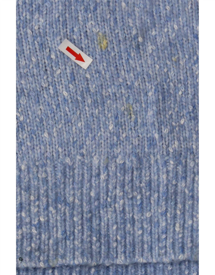 Marks & Spencer Jersey con cuello alto para mujer, talla 44, talla mediana, color azul