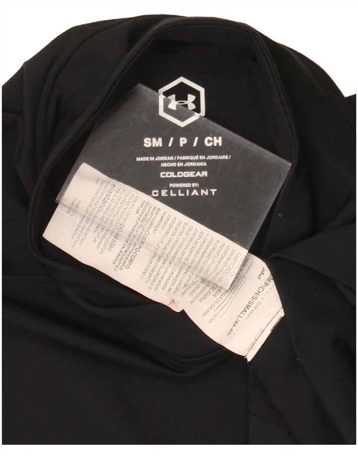 UNDER ARMOUR Camiseta Cold Gear para hombre de manga larga, poliéster negro pequeño