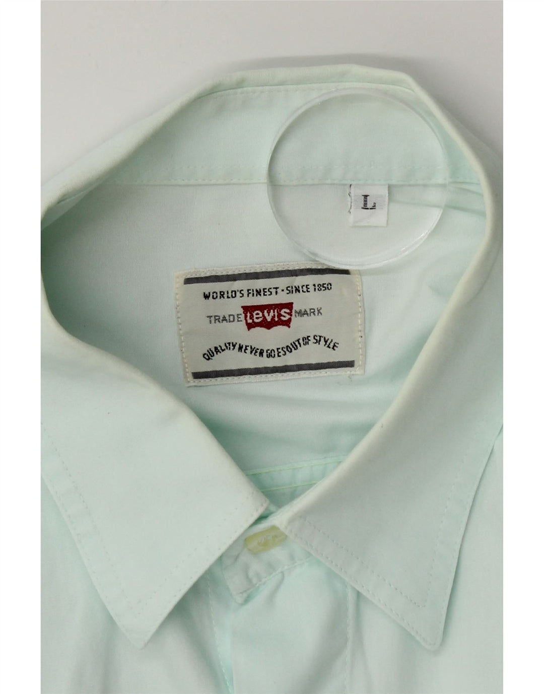 Camisa Levi's Hombre Grande Turquesa Algodón