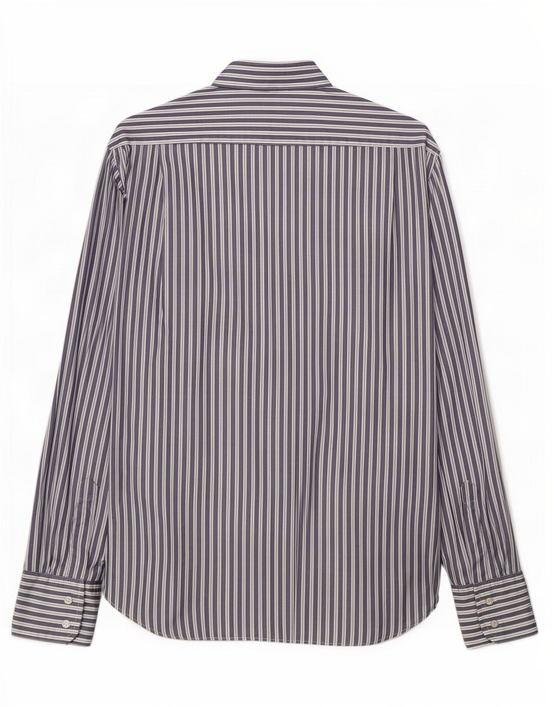 Camisa Hugo Boss Hombre Algodón Rayas Azul Medio