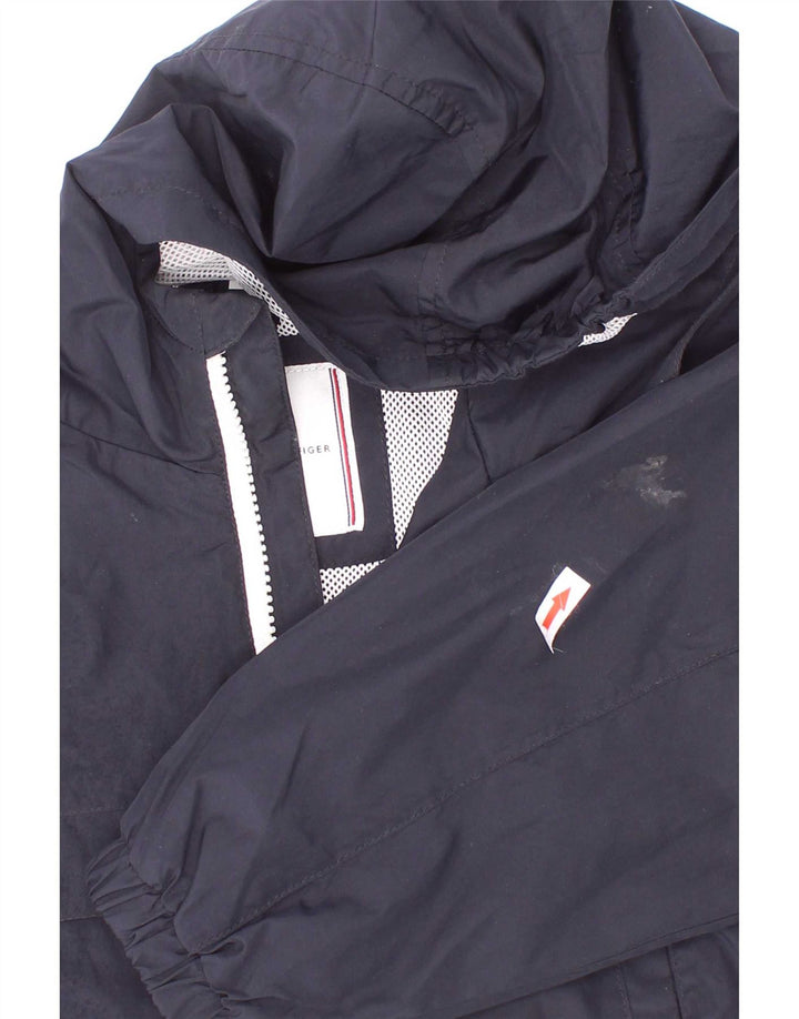 Tommy Hilfiger Chaqueta impermeable con capucha para niños 5-6 años Azul marino