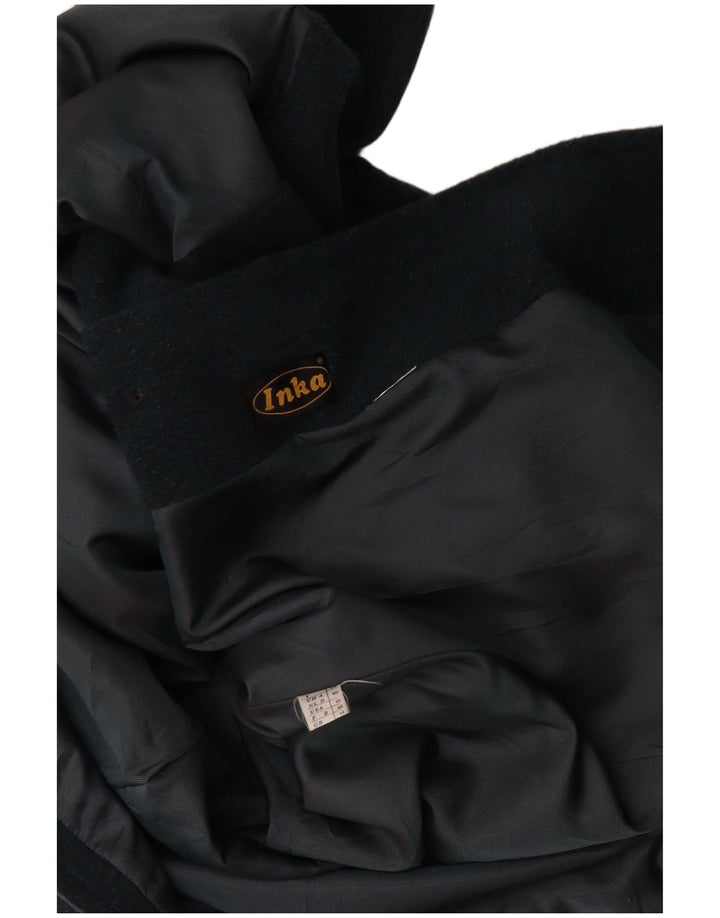 VINTAGE Abrigo de gran tamaño para mujer Reino Unido 14 Verde grande