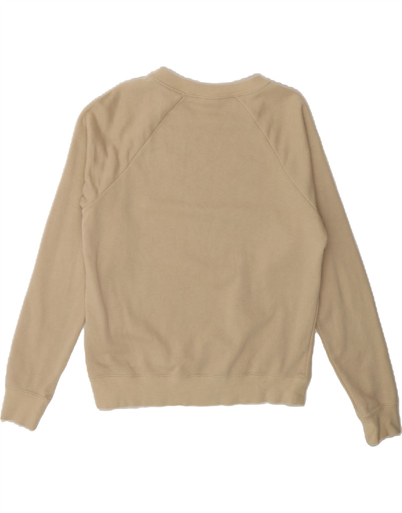 NIKE Womens Oversized Sweatshirt Jumper UK 10 Small Beige Polyester Vintage Nike and Second-Hand Nike from Messina Hembry 