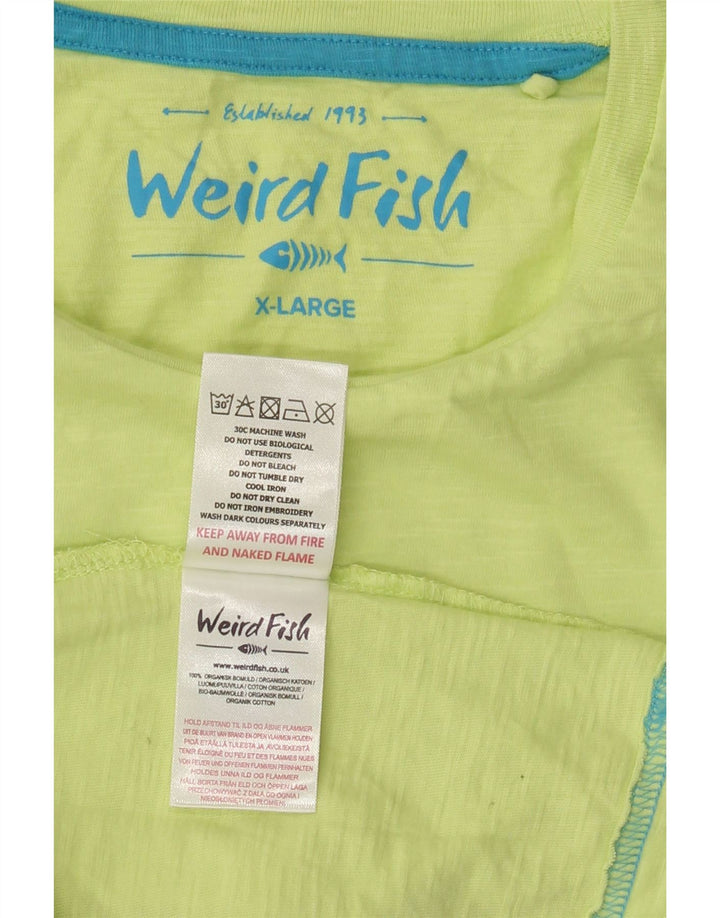 Weird Fish Camiseta Hombre Top XL Algodón Verde