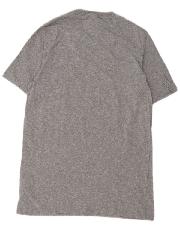 ADIDAS Camiseta gráfica para hombre Top de algodón moteado gris medio