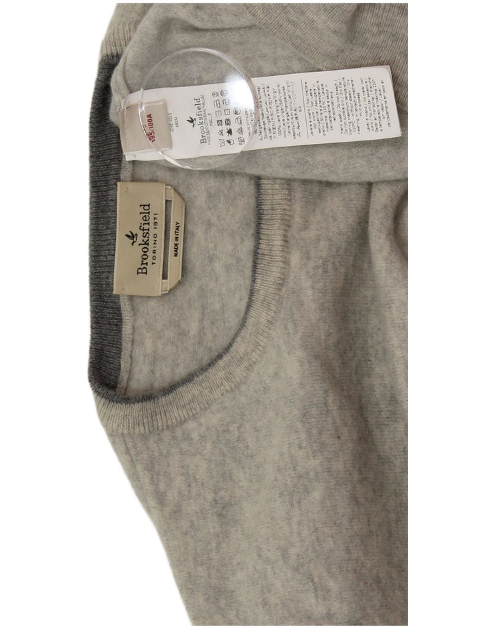 BROOKSFIELD Jersey de cuello redondo para mujer IT 52 2XL Lana gris