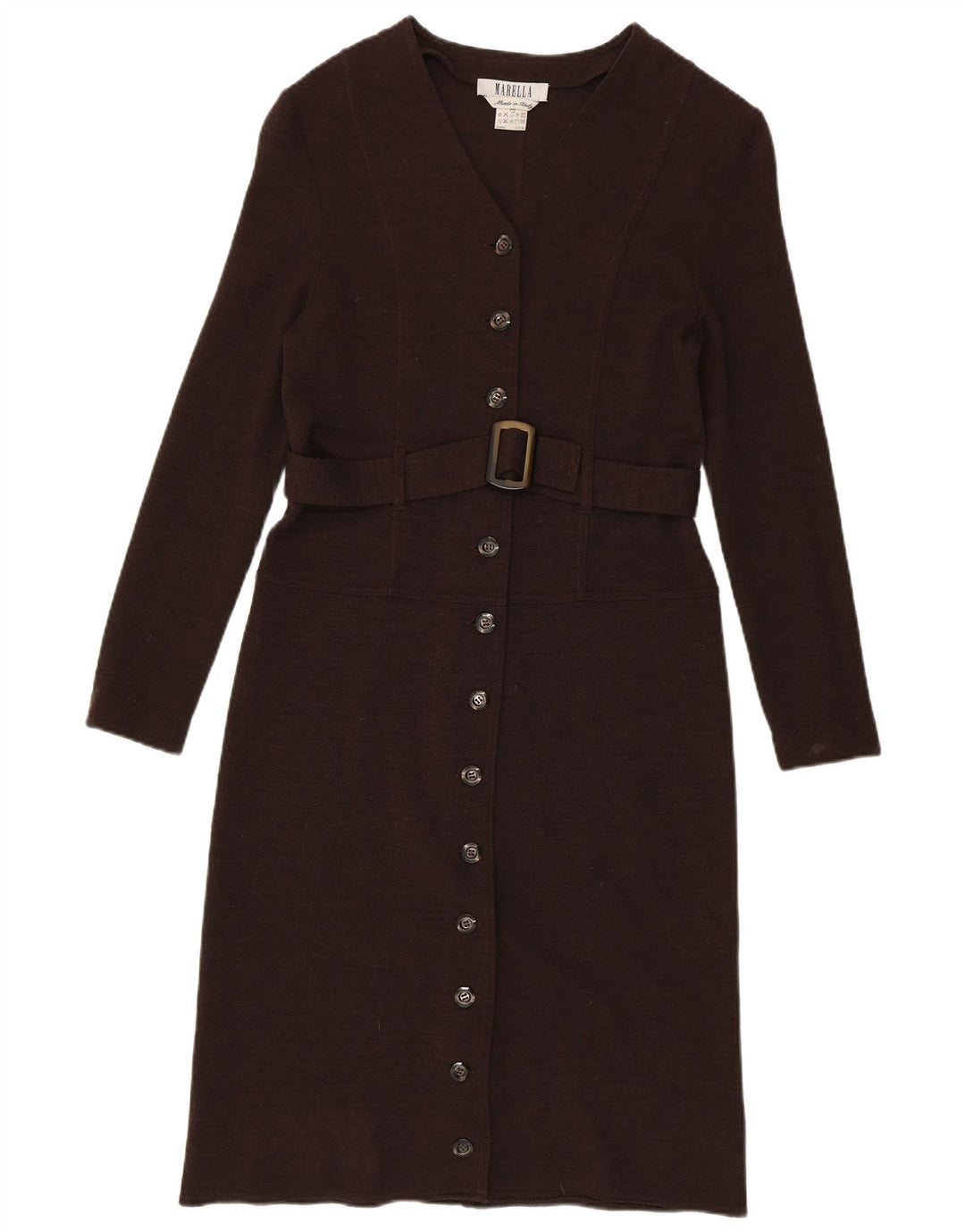 Marella Vestido tipo jersey para mujer IT 44 Marrón medio