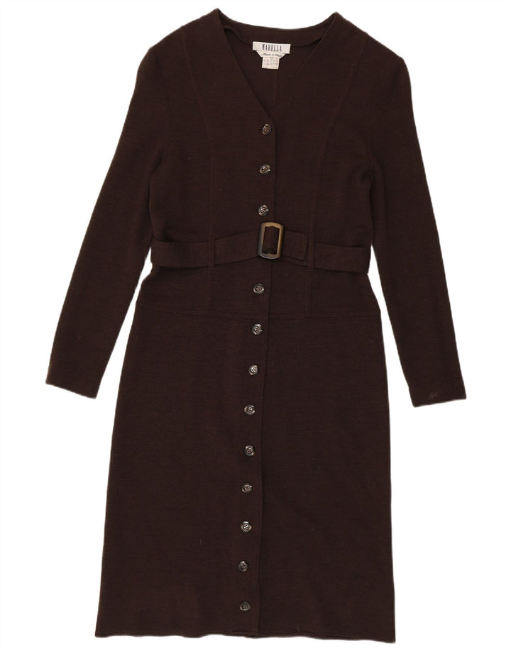 Marella Vestido tipo jersey para mujer IT 44 Marrón medio