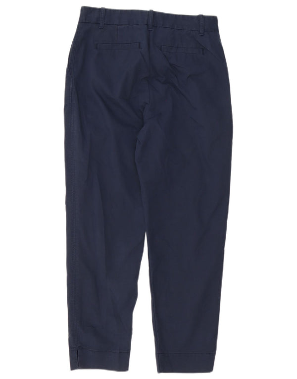 Marks & Spencer Pantalones chinos cónicos para mujer UK 8 Small W28 L26 Azul marino